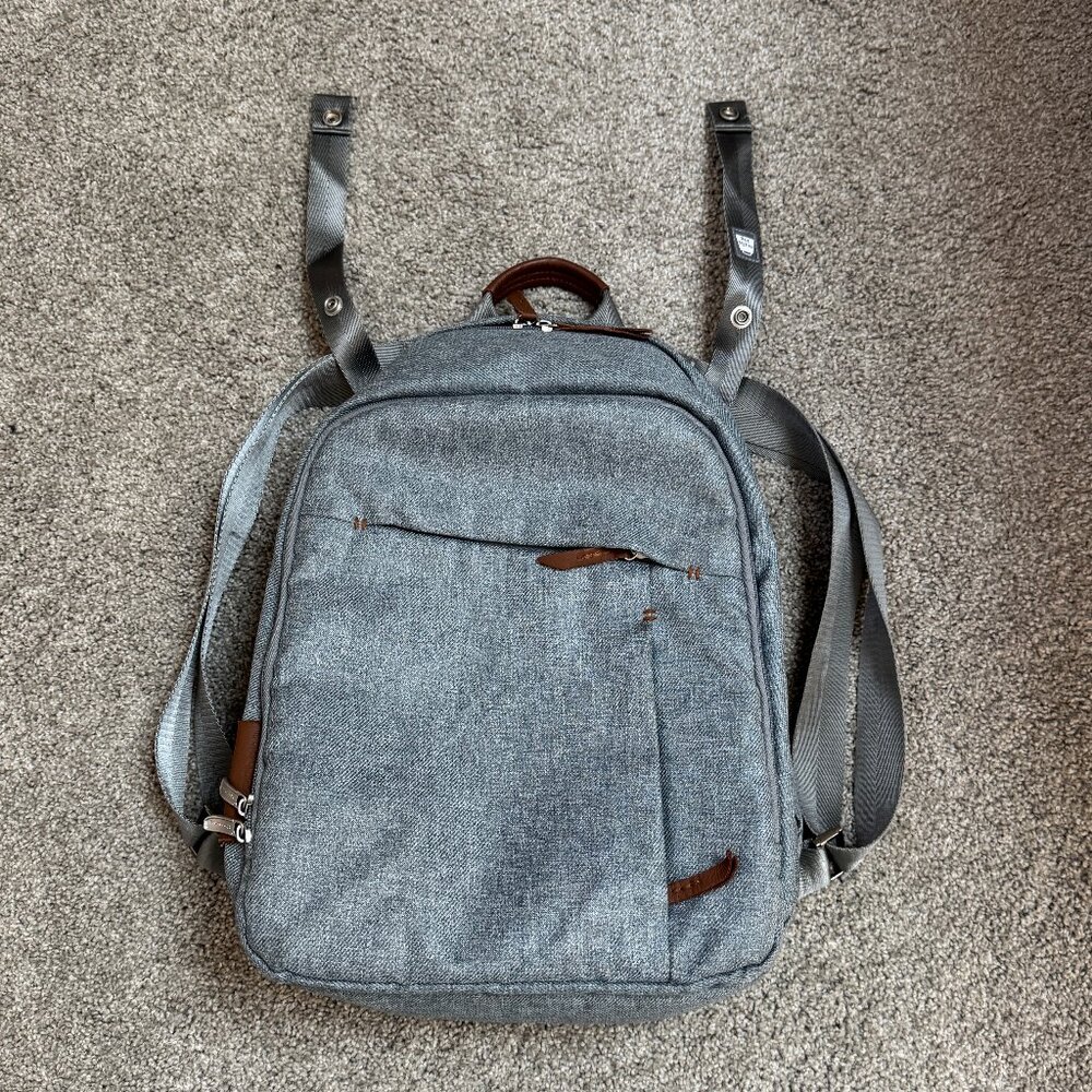 UPPABABY backpack for baby gear - gray - like new